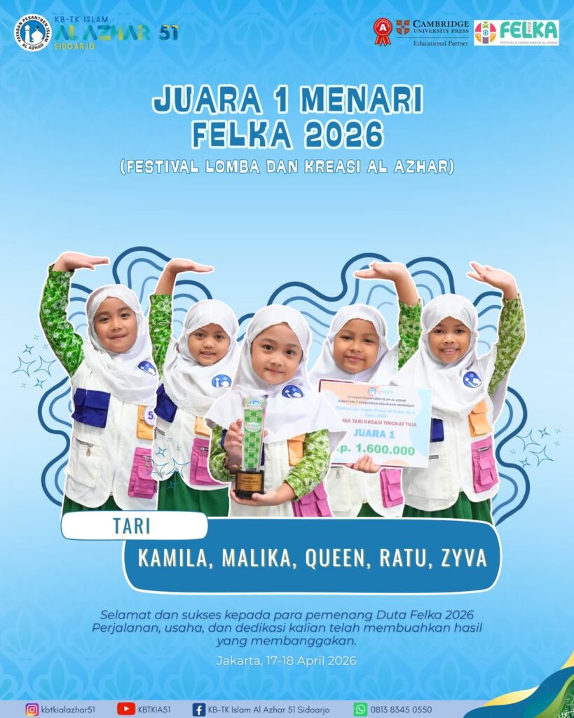 Kamila, Malika, Queen, Ratu dan Zyva - Juara 1 Menari FELKA 2026