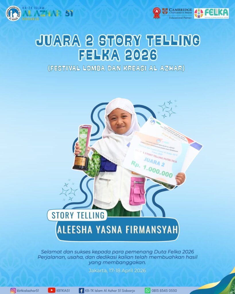 Aleesha Yasna Firmansyah - Juara 2 Story Telling Putri