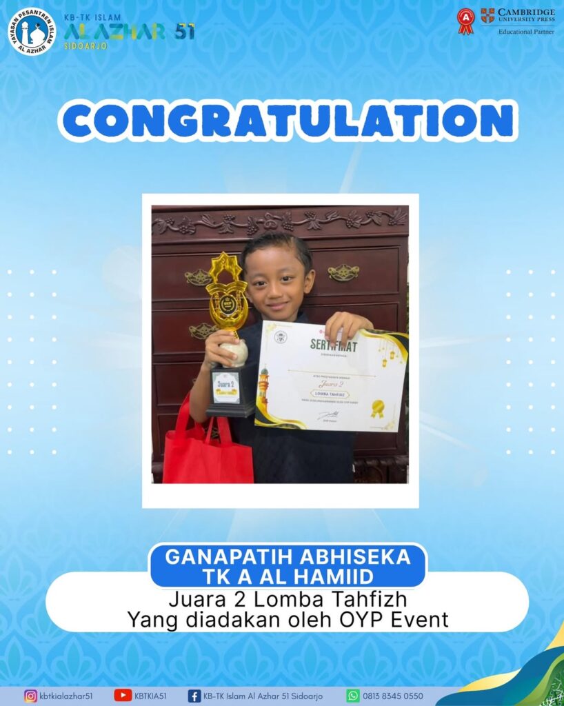 Ganapatih Abhiseka - Juara 2 Lomba Tahfidzh OYP Event
